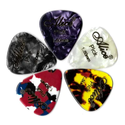 6pcs Alice AP-K Hot Stamping Celluloid Pick Gitar