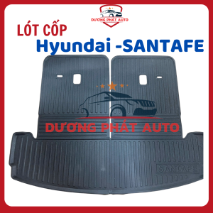 LÓT CỐP Nhựa dẻo xe Santafe 2025+ Hàng đẹp không mùi dễ vệ sinh vừa khít xechống thấm nước hiệu quả