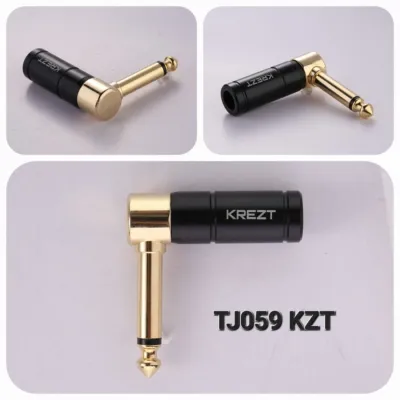 Jek Akai Mono L Black Gold atau Jack gitar model (L) merk KREZT ori
