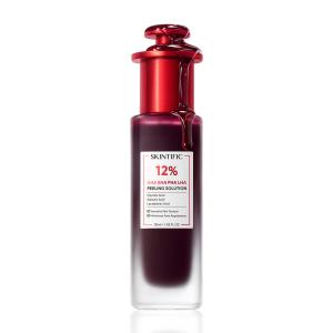 SKINTIFIC Peeling Solution 12% AHA BHA PHA LHA 30 ml - untuk Mencerahkan & Mengurangi Komedo
