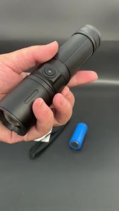 High Power 1100 Lumens LED Flashlight Type C Rechargeable Camping Lantern Zoomable Tactical Torch Stepless Dimming Multi Color Side Light For Outdoor Survival