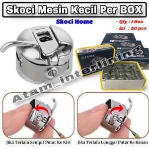 1 Box Sekoci Home Mesin Jahit Kecil Singer/ButterFly | Skoci Bobbin Case | Rumahan Spool Spul