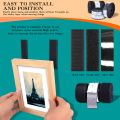 Hook and Loop Tape Fastener Self Adhesive Velcro Tape Strips Heavy Duty Mounting Tape Interlocking Nylon Fabric Double Sided Tape for DIY 12.5/25/38/50mm. 