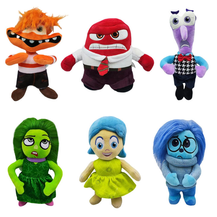 20-25Cm Movie Inside Out Joy Sadness Anger Disgust Fear Riley Plush Toy ...