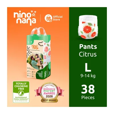 Nino Nana Diaper Pants L (9-14Kg) Citrus