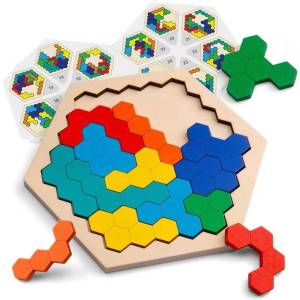 LOVENI Hexagon IQ puzzle educational brain teaser developing toys