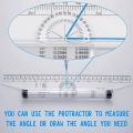 ROLLS120 Rolling Ruler Versatile 12-Inch Measuring and Drafting Tool for Squares Angles Parallel Line Drawing Roller Ruler, Rolling Parallel Ruler. 