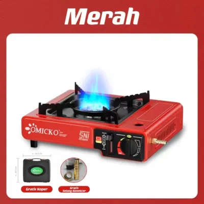 Kompor Portable 2IN1 Omicko Tungku Gas 2 in 1 Kompor Portable SNI