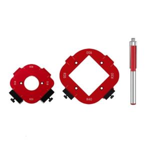 Mẫu bán kính góc Bộ định tuyến cho chế biến gỗ bán kính Bộ định tuyến jigs hướng dẫn định tuyến góc nhôm