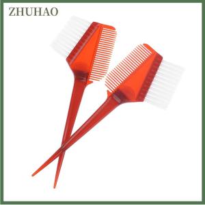 ZHUHAO ชุดแปรงย้อมผมเครื่องมือแบบ DIY สำหรับการย้อมเคราหวีสำหรับร้านเสริมสวย