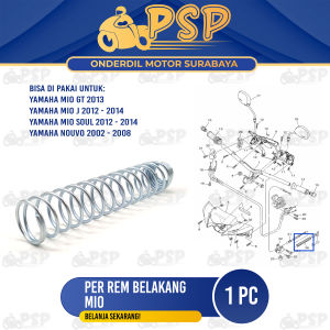 Per Kawat Rem Belakang Mio - Pir Peer Tiang Lidi Rim Belakang Yamaha Fino Lexi Mio Soul Nouvo Xeon