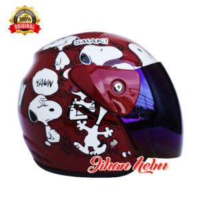 HELM / HELM DEWASA / HELM JM EVO TURBO BLACK DOFF TERBARU