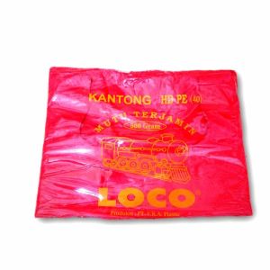 PLASTIK / KANTONG LOCO TEBAL MERAH UKURAN 1724283540 (BUKAN EKO)