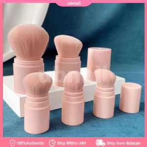 Retractable Makeup Brush Portable With Dust Cover Blush Brush Contouring Brush Highlighter Powder Brush Makeup Setting Brush Present Valentines Gift Makeup brush set