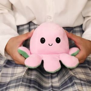 Flip Octopus Doll Upside-down octopus Octopus plush toy Double-sided flip doll Reversible octopus