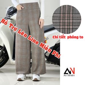 được chọn mẫu Quần chống nắng ống rộng có nút bấm