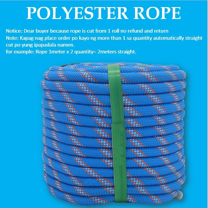 【Hot】 12mm-16mm 3m 5m 10m Polyester Recuse Rope Safety Ropes, Braided ...