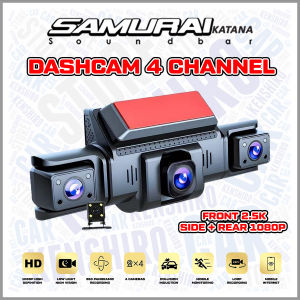 📸 Samurai Katana Dash Cam📷 Built-in WiFi 24H Clear Infrared Night Vision 🚗 with Kereta DVR 4 Channels HD Front 2.5K 1080P 🚗