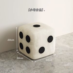 Plush Mushroom Chair Stool Cute Short Stool Household Living Room Creative Shoe Changing Footrest Small Stool