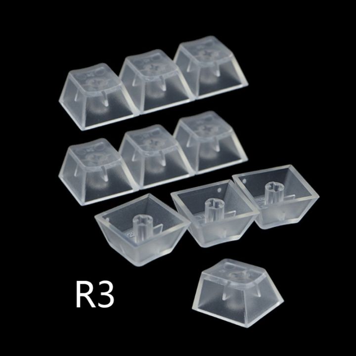 Oem R1 R2 R3 R4 Key Cap 10Pcs โปร่งใส ABS Keycaps คีย์บอร์ด Matte Backlit Key Caps สำหรับ ...