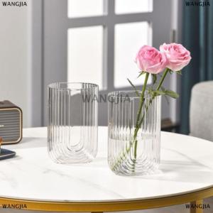[COD] WANGJIA 1PC Flower Vase Acrylic Hydroponic Home Decor Clear Flower Pot Desktop Decorative Vase For Wedding