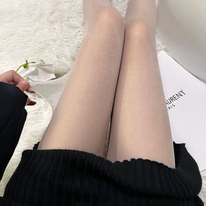 One Shoes บรรทัดแรกถุงน่องบางเฉียบสำหรับผู้หญิงสีเนื้อฤดูใบไม้ผลิและฤดูร้อนเล็กน้อยเงามันเซ็กซี่ไร้รอยต่อขนาดบวกถุงน่องสีดำถุงน่องผู้หญิง