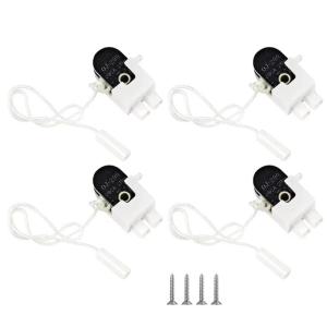 Pack of 4 Small Pull Cord Switches Home Accessory for Bathroom Light Ceiling Lamp Sturdy Plastic Materials 250V 2A