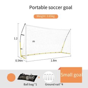 Play football anytime anywhere! Portable training goal for children stable and safe worry-free play easy storage