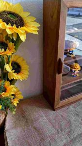 ตู้ยา ตู้ โชว์ สินค้า ตู้ไม้สักเก่าแท้ ขนาด 14*45*60 เซนติเมตร