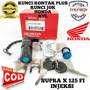 ASLI ORIGINAL KUNCI KONTAK PLUS KUNCI JOK HONDA AHM KVL SUPRA X 125 FI INJEKSI STOP KONTAK