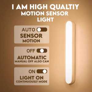 Rechargeable Motion Sensor Night Light Wireless Body Induction Lamp USB charging LED Lampu Sensor