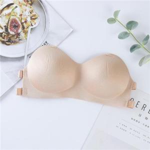 Strapless bra tube top to prevent exposure non-slip gathered breasts invisible inner wear thin beautiful back bra