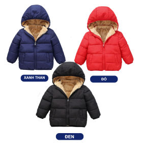 Áo phao bé trai bé gái lót lông cừu chính hãng BEBELE siêu ấm siêu nhẹ dành cho bé AK3