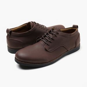 BRIDGE BROWN |ManNeedMe x Reyl| Sepatu Pantofel Pria Derby Shoes