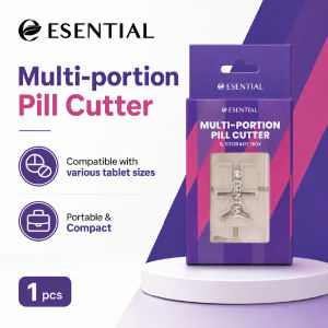 ESENTIAL Multi Portion Pill Cutter & Storage Box 1s for Pemotong Ubat Pill Storage