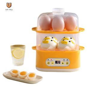Double Layer Multi-Function Cooker 12 Eggs Capacity Multifunctional Egg Boiler Auto Shut-Off for Meal Prep Apartment Office [Ueb Shop]