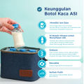 BKA Botol Kaca ASI isi 14 Pcs [Free 2 Pcs] - Wadah ASI Tahan Lama. 