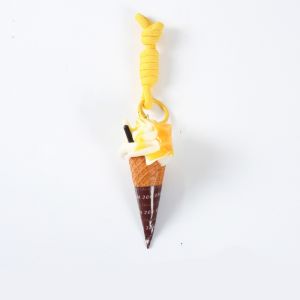 IVAOU Cute Ice Cream Keychain Fruit Flavored Cartoon Realistic Dessert Pendan Cute Simulation Food Food Shaped Keyring Men