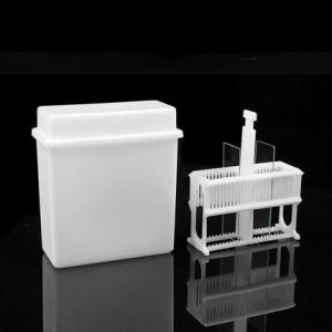 24 Slots Staining Jar Rack/Rak Pewarnaan/ Rak Pengecatan Slides Staining Rack Dish Set Rs Untuk Tempat Microscope Slide
