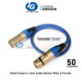 KABEL AUDIO CANARE XLR JACK GEISLER 0324/0323 FEMALE TO CANON XLR MALE 50 - 100 CM. 