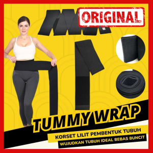 Korset Sabuk Lilit Tummy Wrap Stagen Pelangsing Pengecil Perut Elastis 4 Meter