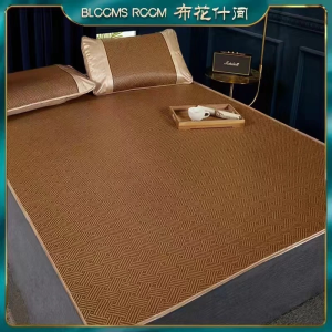[Stock in Malaysia] Rattan Mat/ Tikar Rotan/ Tikar buluh/ Summer Mat/ Three Piece Ice Silk Mat/ Double Folding Non Bamboo Mat