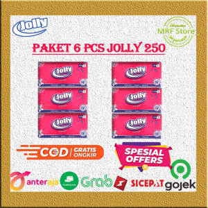 TISU JOLLY FACIAL 250 Sheet 2 Ply (PAKET 6 Pack) TISU WAJAH // Tisu Kering TERMURAH