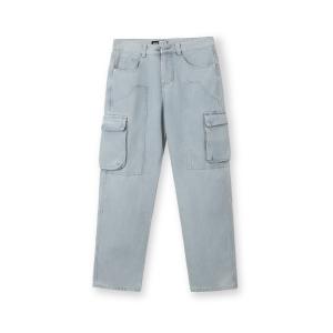 Quần jean nam CARGO BAMI HOME quần jean ống suông thiết kế kết hợp túi hộp độc đáo cá tính dễ phối đồ QJ09