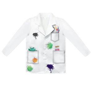 Halloween Mad ChildrenScientist Costume  Doctor Girls Boys Uniform Cosplay Scientific Experiment Set
