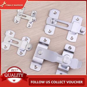 Female Warrior Door Lock Guard Latch Bolt 90 180 Degree Stainless Steel Toggle Latch Sliding barn Door Lock Black Iron Right Angle barn Lock