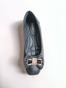 Ivory Sepatu Wanita Flatshoes Ballet Lentur 888-V105