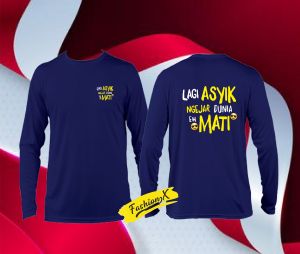 kaos lengan panjang lagi asik dtf baju keren murah katun tc30s wanita pria