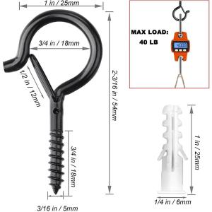 10pcs Ceiling Hooks Screw Mug Hanger Cup Hooks Screw For Hanging Plants Wind Chimes