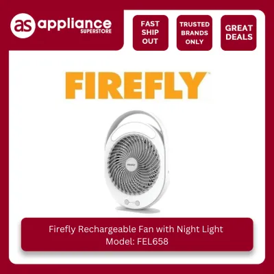 Firefly Rechargeable Fan with Night Lamp FEL658